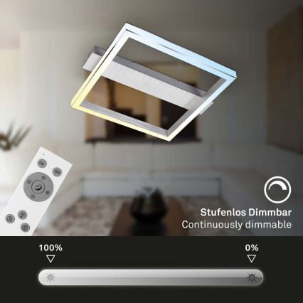 Briloner 3760-019 - LED Stmívatelné stropní svítidlo FRAME LED/23W/230V 2700-6500K 42x36 cm + dálkové ovládání