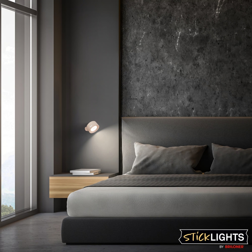 Briloner 3896011 - LED Stmívatelné nabíjecí nástěnné svítidlo TARI LED/1,6W/5V 1500 mAh béžová