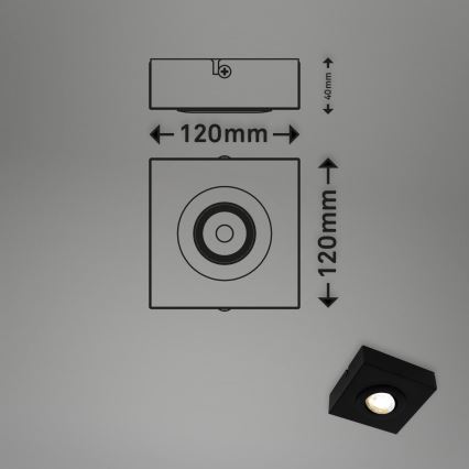 Briloner 3996015 - LED Bodové svítidlo CTS LED/4W/230V 2700/4000K černá