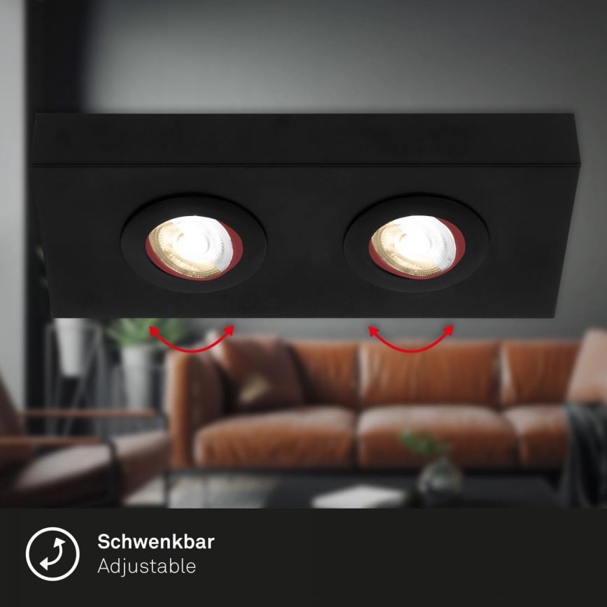 Briloner 3996025 - LED Bodové svítidlo CTS 2xLED/4W/230V 2700/4000K černá