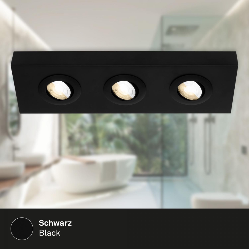 Briloner 3996035 - LED Bodové svítidlo CTS 3xLED/4W/230V 2700/4000K černá