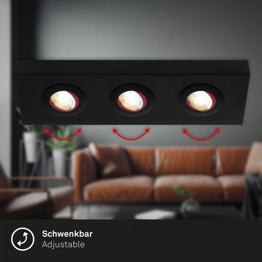 Briloner 3996035 - LED Bodové svítidlo CTS 3xLED/4W/230V 2700/4000K černá