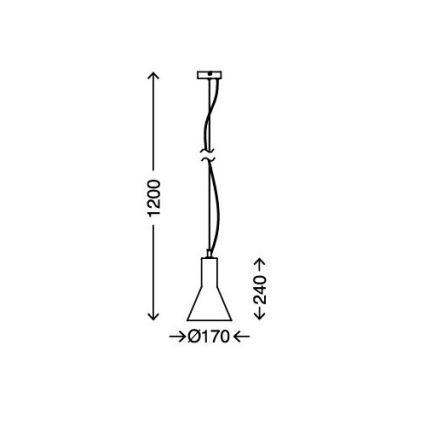 Briloner 4002-011 - Lustr na lanku CALICE 1xE27/40W/230V