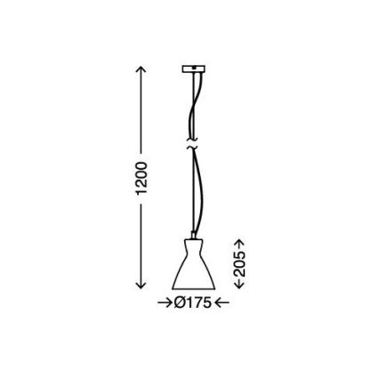 Briloner 4003-011 - Lustr na lanku CALICE 1xE27/40W/230V