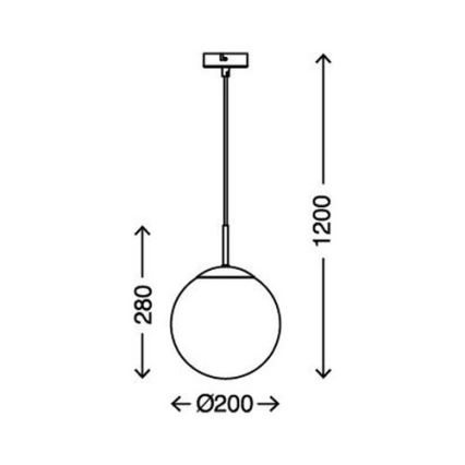 Briloner 4010-014 - Lustr na lanku 1xE27/40W/230V