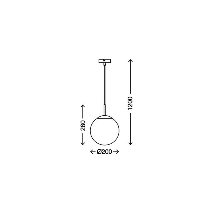 Briloner 4010-017 - Lustr na lanku 1xE27/40W/230V