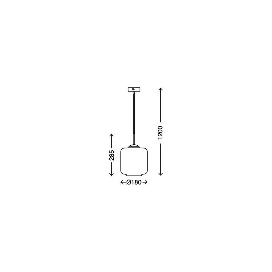 Briloner 4011-014 - Lustr na lanku 1xE27/40W/230V