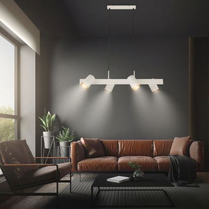 Briloner 4058044 - Lustr na lanku ERA 4xGU10/10W/230V krémová