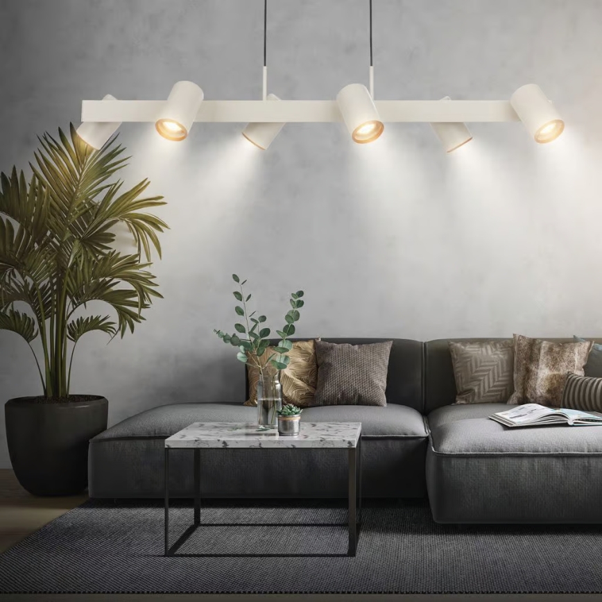 Briloner 4058064 - Lustr na lanku ERA 6xGU10/10W/230V krémová