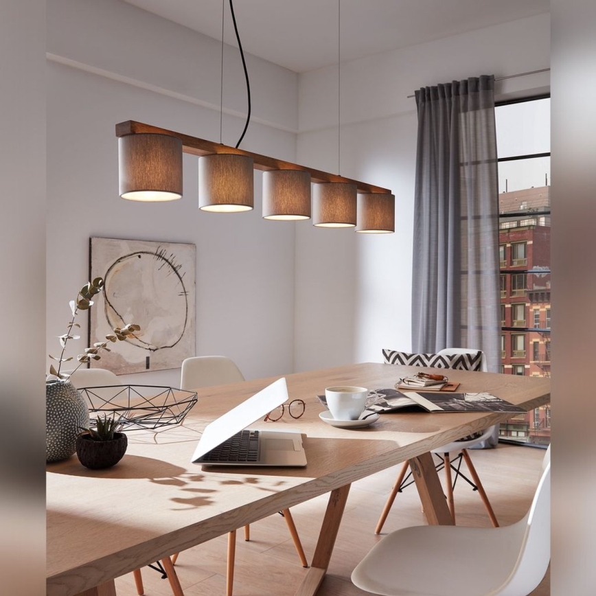 Briloner 4075-054 - Lustr na lanku RHON 5xE14/25W/230V