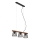 Briloner 4077-035 - Lustr na lanku WOOD & STYLE 3xE14/25W/230V kaučukovník