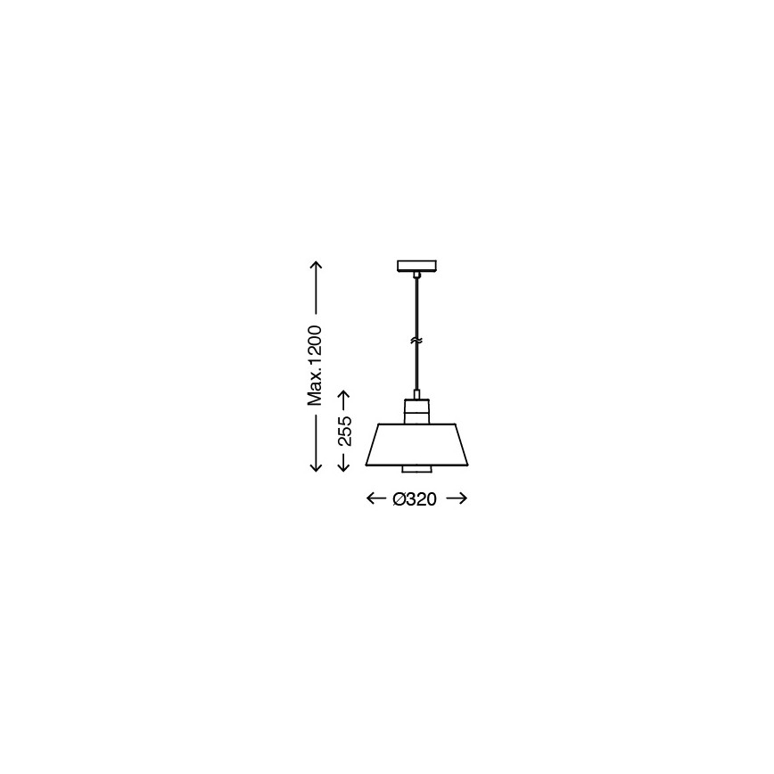 Briloner 4714-014 - Lustr na lanku 1xE27/25W/230V