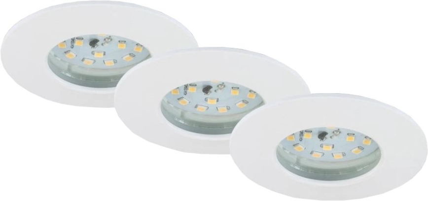 Briloner 6994-036 - SADA 3x LED Koupelnové podhledové svítidlo LED/5W/230V IP44