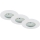 Briloner 6994-036 - SADA 3x LED Koupelnové podhledové svítidlo LED/5W/230V IP44