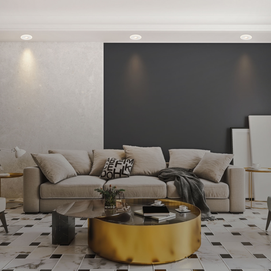 Briloner 7039036 - SADA 3xLED Koupelnové podhledové svítidlo 3xLED/5W/230V IP44 bílá