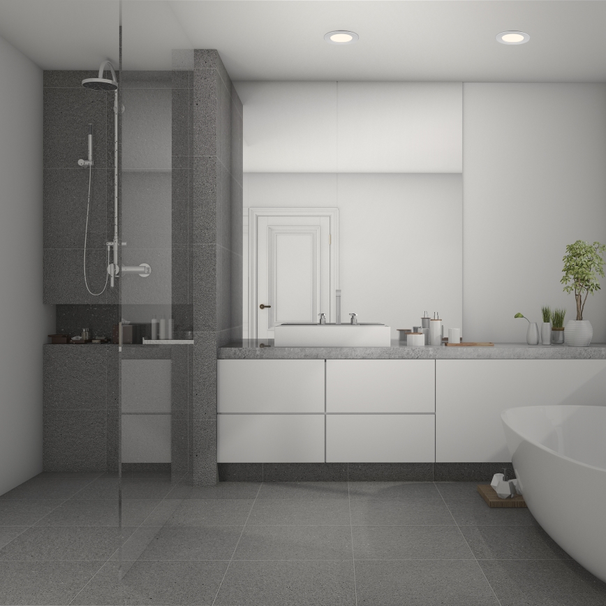 Briloner 7049014 - LED Stmívatelné koupelnové podhledové svítidlo LED/6W/230V 3000K IP44 matný chrom