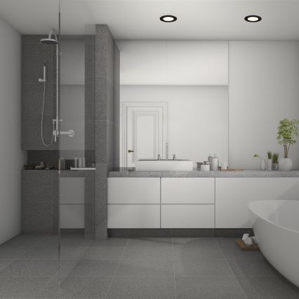 Briloner 7049015 - LED Stmívatelné koupelnové podhledové svítidlo LED/6W/230V 3000K IP44 černá