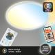 Briloner 7058-016 - LED Stmívatelné svítidlo SLIM LED/18W/230V 2700-6500K Wi-Fi Tuya + dálkové ovládání