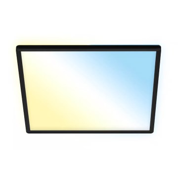 Briloner 7060-015 - LED Stmívatelný přisazený panel SLIM LED/22W/230V 2700-6500K 42x42 cm černá Wi-Fi Tuya + dálkové ovládání