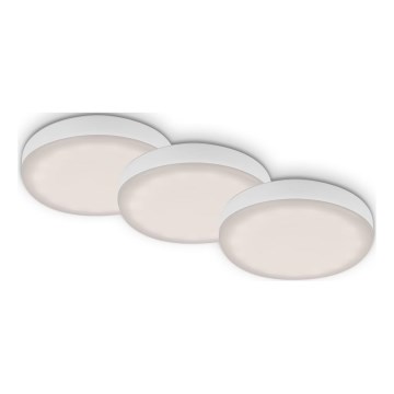 Briloner 7061-436 - SADA 3x LED Koupelnové podhledové svítidlo LED/3W/230V IP44