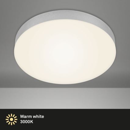 Briloner 7066-014 - LED Stropní svítidlo FLAME LED/21W/230V 3000K stříbrná pr. 28,7 cm