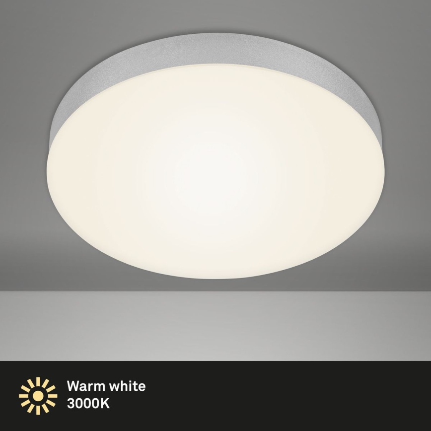 Briloner 7066-014 - LED Stropní svítidlo FLAME LED/21W/230V 3000K stříbrná pr. 28,7 cm