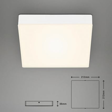 Briloner 7070-016 - LED Stropní svítidlo FLAME LED/16W/230V bílá