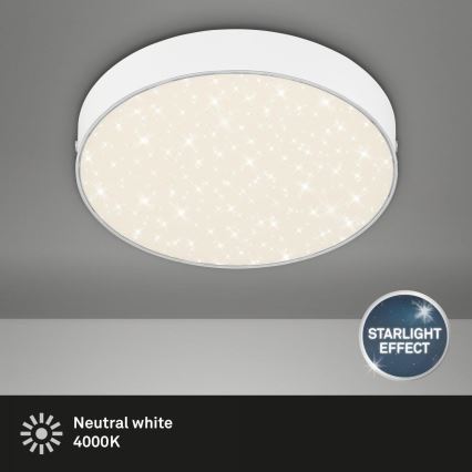 Briloner 7073-416 - LED Stropní svítidlo STAR SKY LED/16W/230V 4000K pr. 21 cm bílá