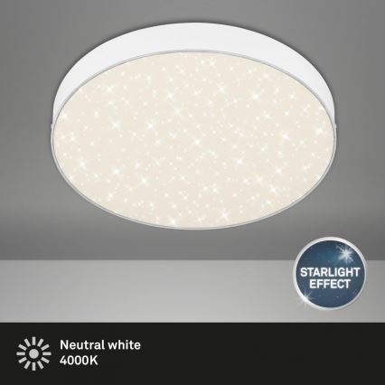 Briloner 7074-416 - LED Stropní svítidlo STAR SKY LED/21W/230V 4000K pr. 28 cm bílá