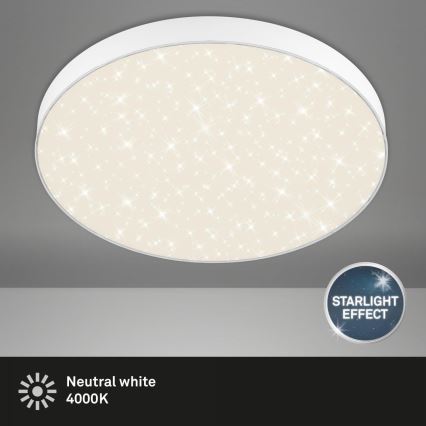 Briloner 7075-416 - LED Stropní svítidlo STAR SKY LED/24,5W/230V 4000K pr. 38 cm bílá