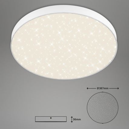 Briloner 7075-416 - LED Stropní svítidlo STAR SKY LED/24,5W/230V 4000K pr. 38 cm bílá