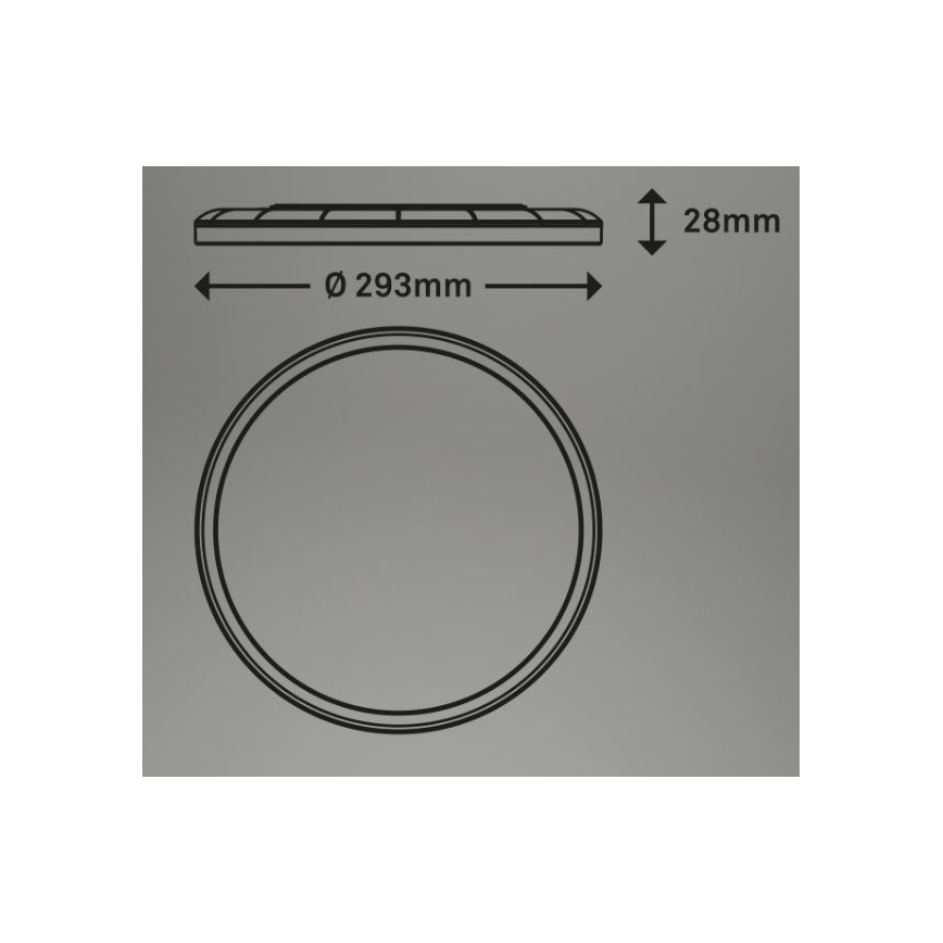 Briloner 7079-015 - LED Stmívatelné stropní svítidlo SLIM LED/18W/230V 2700-6500K + dálkové ovládání