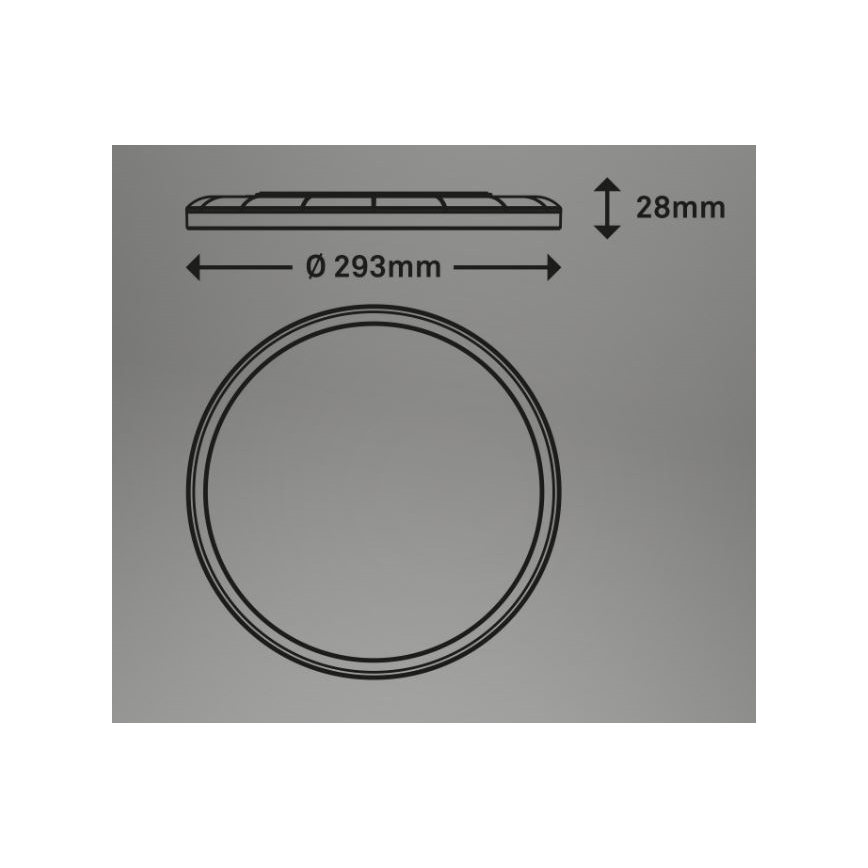 Briloner 7079-016 - LED Stmívatelné stropní svítidlo SLIM LED/18W/230V 2700-6500K + dálkové ovládání
