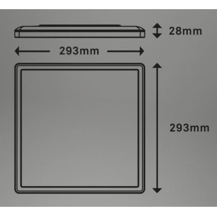 Briloner 7081-015 - LED Stmívatelné stropní svítidlo SLIM LED/18W/230V 2700-6500K + dálkové ovládání