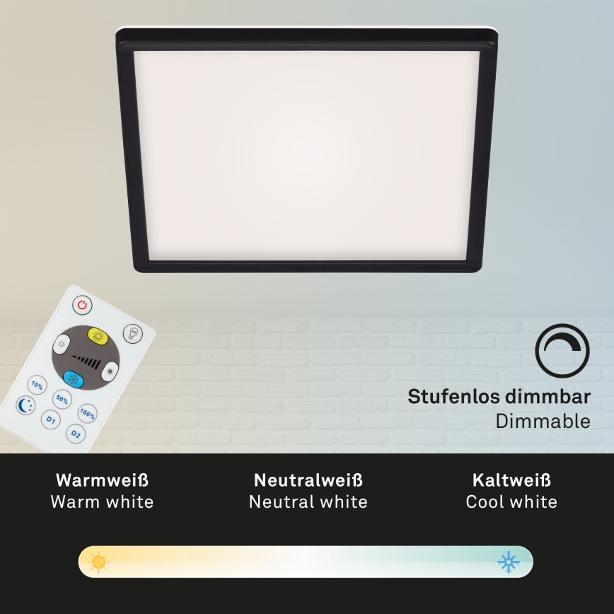Briloner 7082-015 - LED Stmívatelné stropní svítidlo SLIM LED/22W/230V 2700-6500K + dálkové ovládání