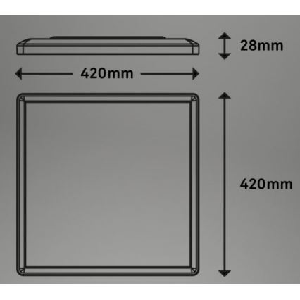 Briloner 7091-416 - LED RGBW Stmívatelné stropní svítidlo SLIM LED/22W/230V + dálkové ovládání