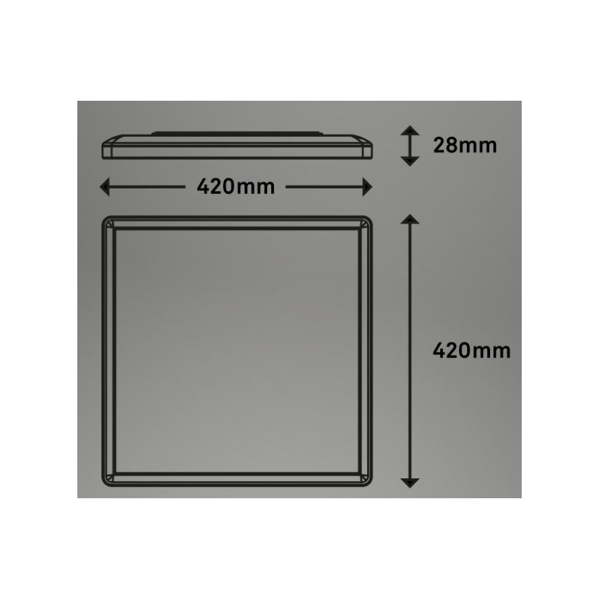 Briloner 7091-416 - LED RGBW Stmívatelné stropní svítidlo SLIM LED/22W/230V + dálkové ovládání