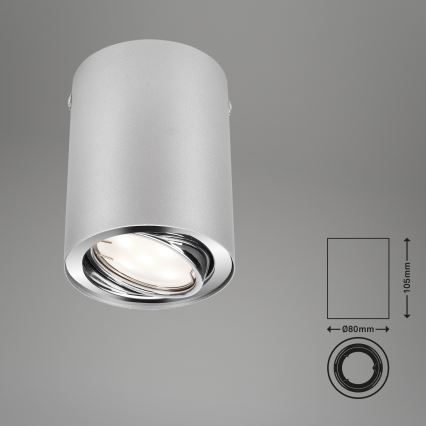 Briloner 7119-014 - LED Bodové svítidlo TUBE 1xGU10/5W/230V kulatý