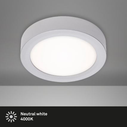Briloner 7122-014 - LED Stropní svítidlo FIRE LED/11W/230V 3000K pr. 17 cm stříbrná
