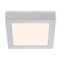 Briloner 7123-014 - LED Stropní svítidlo FIRE LED/12W/230V 3000K 17x17cm stříbrná