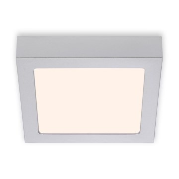 Briloner 7123-014 - LED Stropní svítidlo FIRE LED/12W/230V 3000K 17x17cm stříbrná