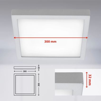 Briloner 7142-414 - LED Stropní svítidlo FIRE LED/21W/230V 4000K