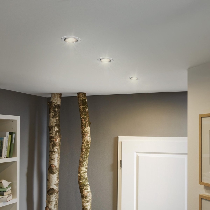 Briloner 7144-039 - Sada 3x LED Koupelnové podhledové svítidlo SLIDE 1xGU10/4W/230V IP23