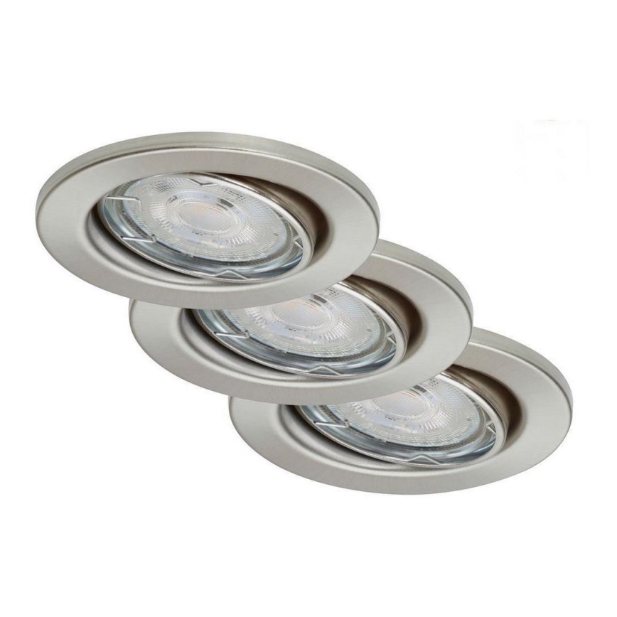 Briloner 7148-032 - SADA 3xLED Stmívatelné koupelnové svítidlo 1xGU10/5W/230V IP23