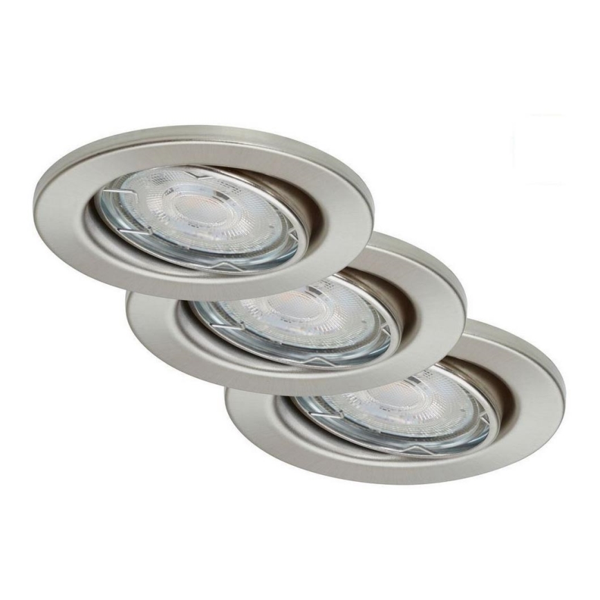 Briloner 7149-032 - SADA 3xLED Stmívatelné koupelnové svítidlo 1xGU10/5W/230V IP23