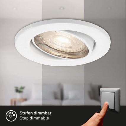 Briloner 7149-036 - SADA 3xLED Stmívatelné koupelnové svítidlo 1xGU10/5W/230V IP23