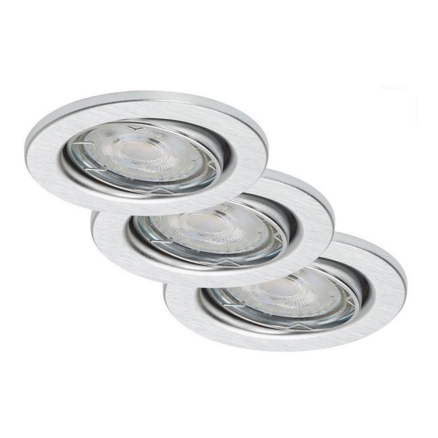 Briloner 7149-039 - SADA 3xLED Stmívatelné koupelnové svítidlo 1xGU10/5W/230V IP23