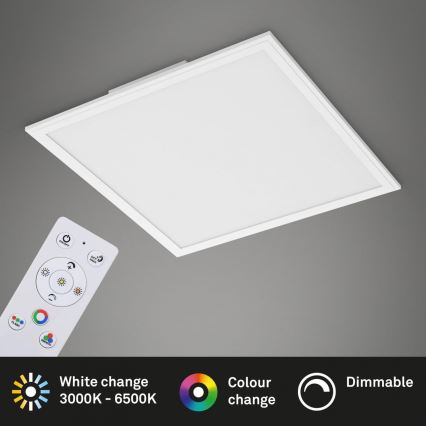 Briloner 7152-016 - LED RGB Stmívatelný přisazený panel COLOUR LED/24W/230V 3000-6500K + dálkové ovládání