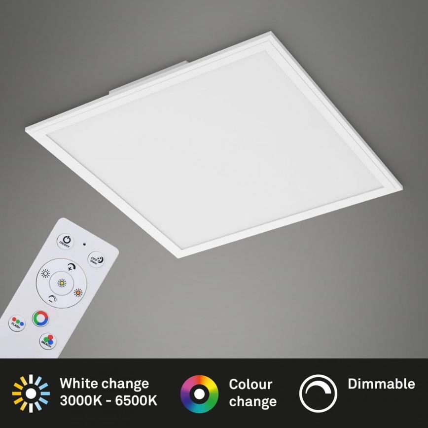 Briloner 7152-016 - LED RGB Stmívatelný přisazený panel COLOUR LED/24W/230V 3000-6500K + dálkové ovládání