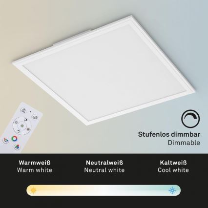 Briloner 7152-016 - LED RGB Stmívatelný přisazený panel COLOUR LED/24W/230V 3000-6500K + dálkové ovládání